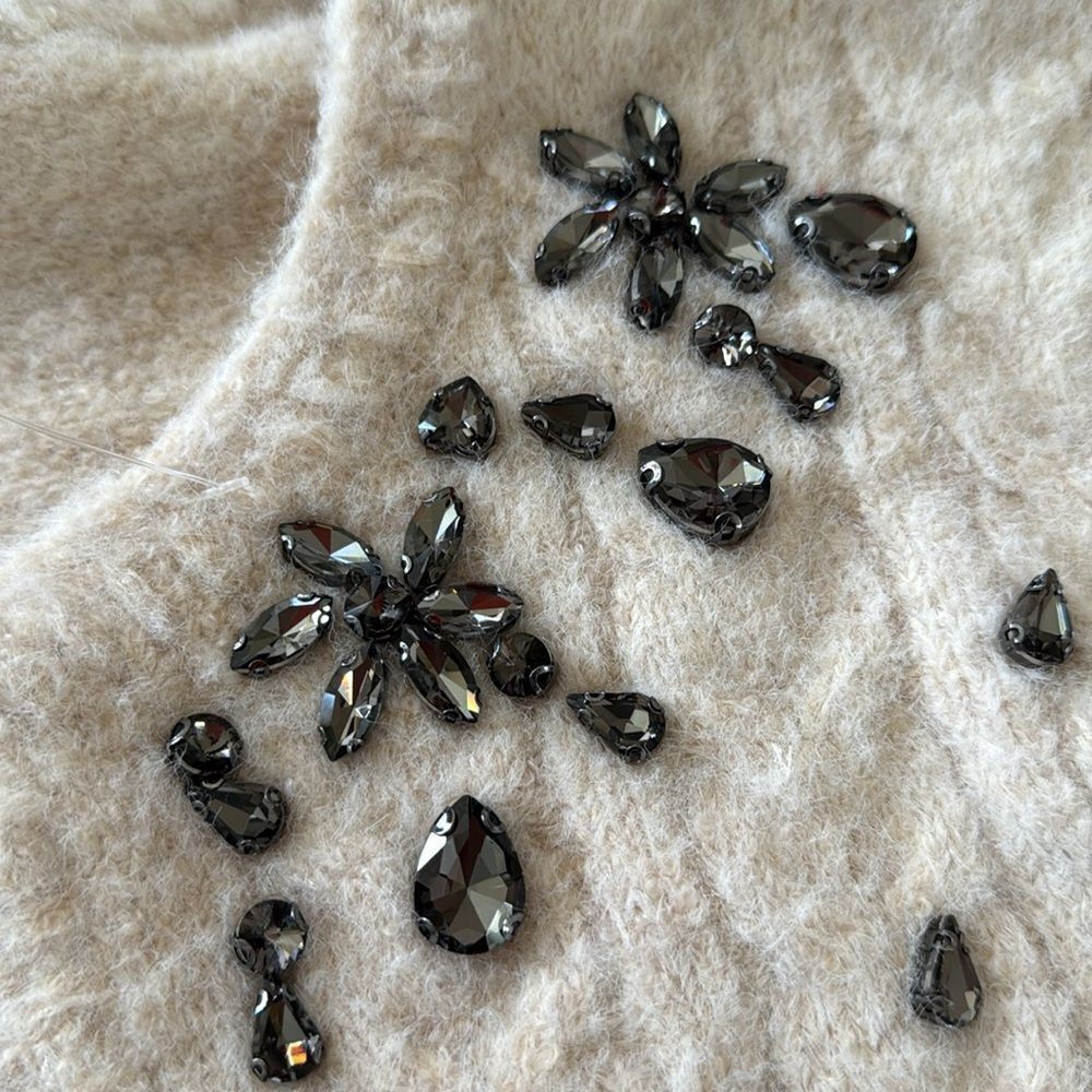 Free People Rhinestone Sweater Cardigan - Picture 4 of 6